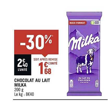 Chocolat Au Lait Milka