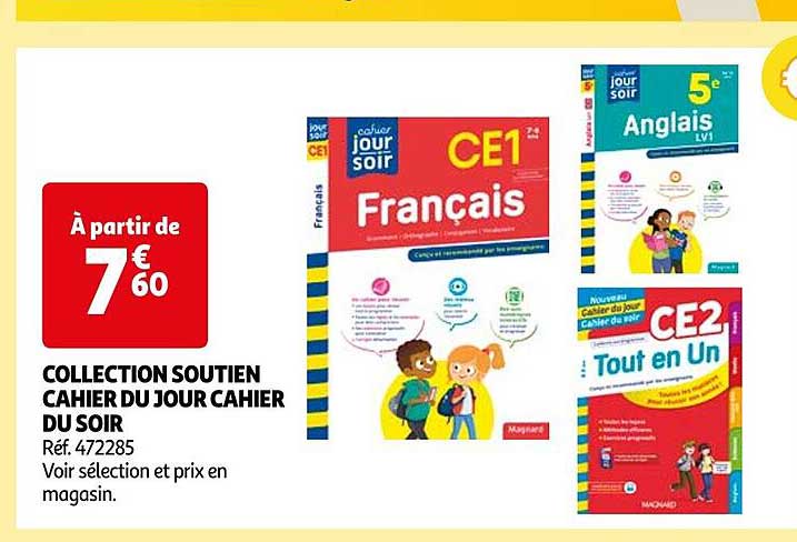 collection soutien cahier du jour cahier du soir