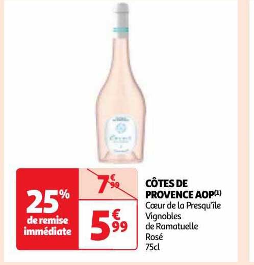 côtes de provence aop cœur de la presqu'île vignobles de ramatuelle