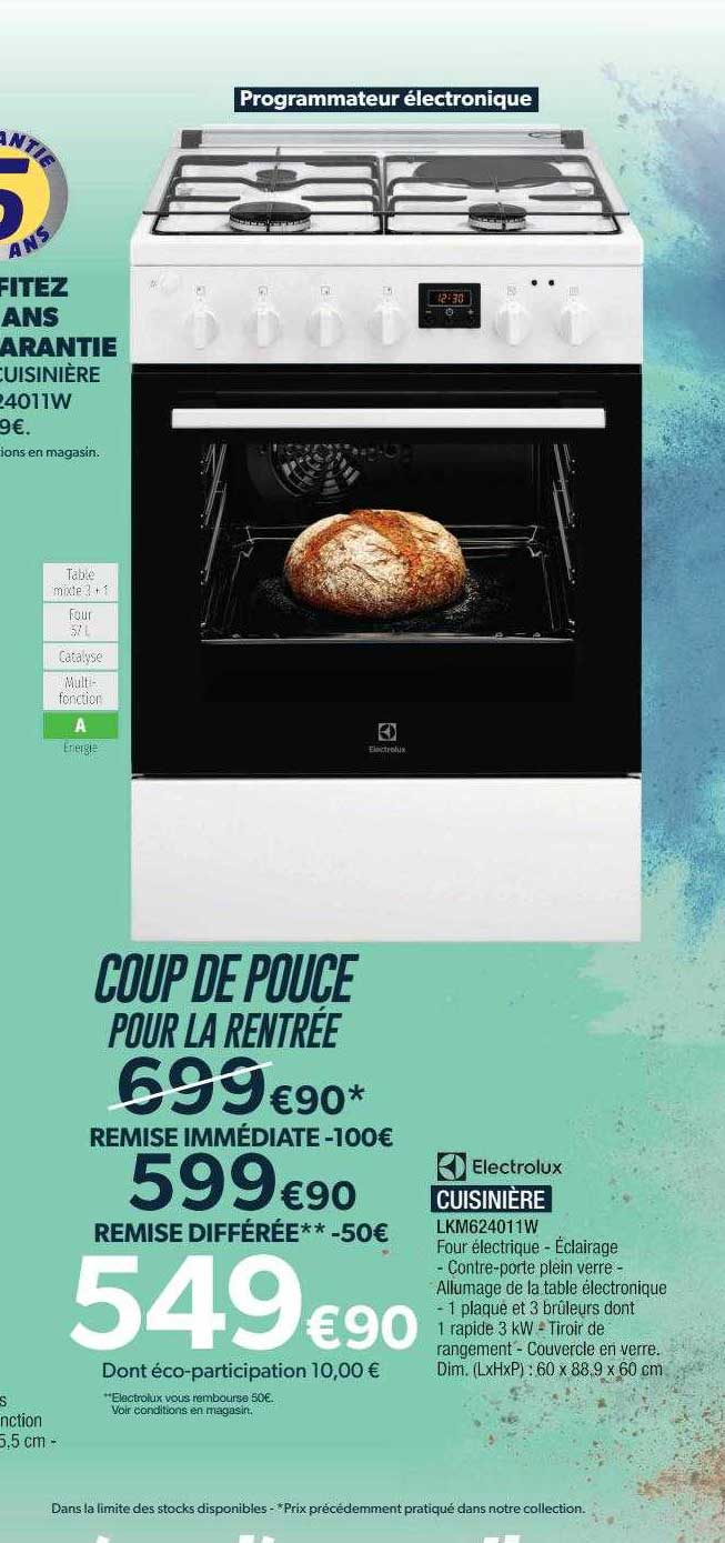 Cuisinière Electrolux