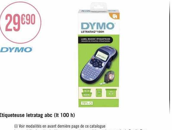 étiqueteuse letratag abc (lt 100 h) dymo