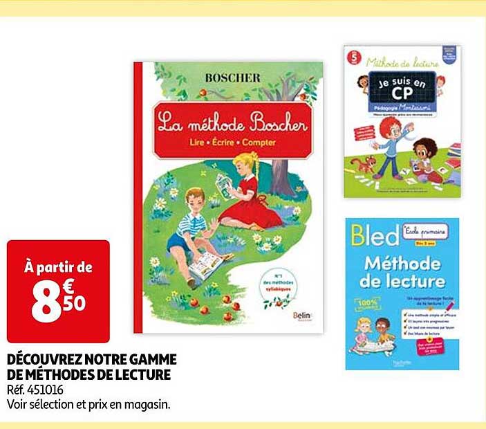 gamme de méthodes de lecture