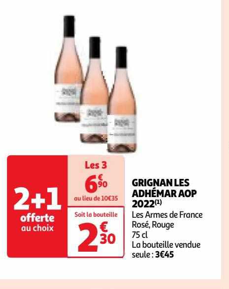 grignan les adhémar aop 2022 les armes de france