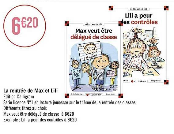 la rentré de max et lili
