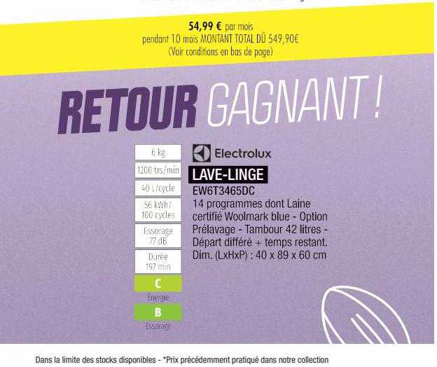 lave-linge electrolux