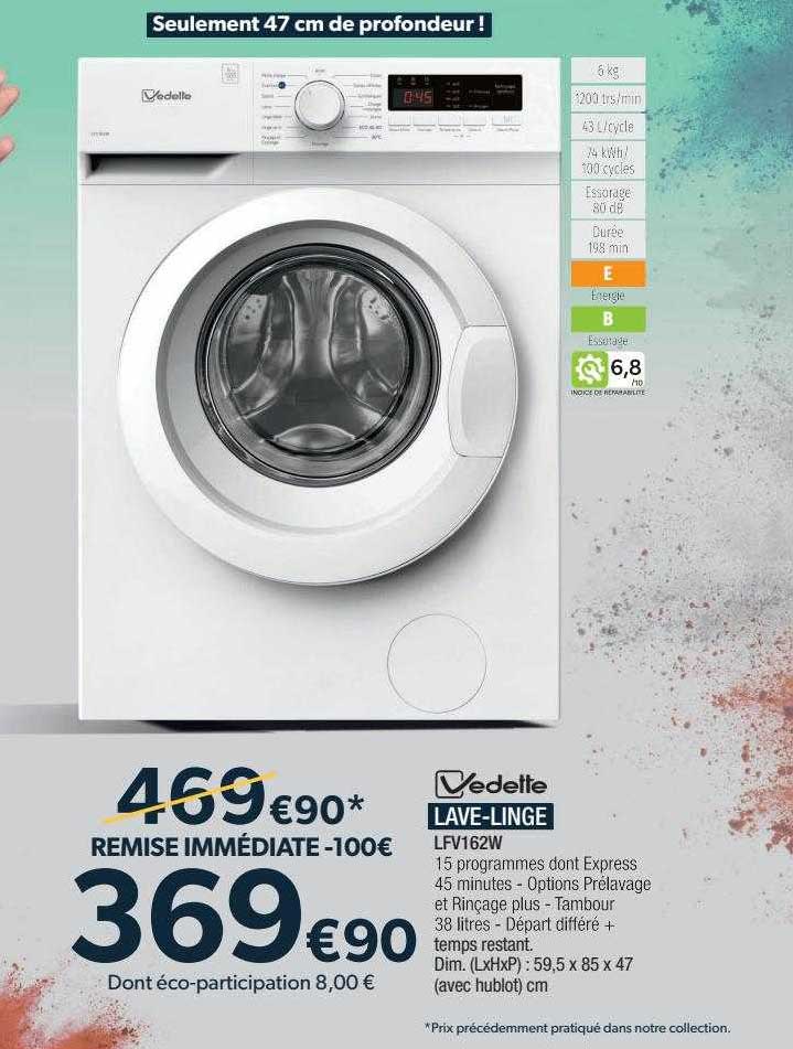 lave-linge vedette