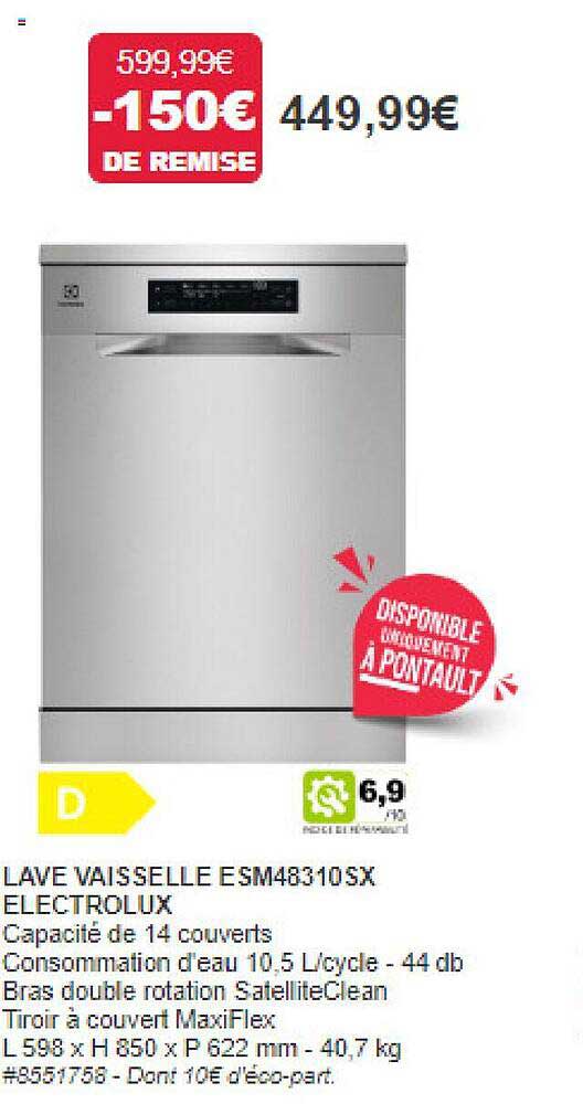 lave vaisselle electrolux