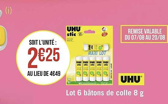 Lot 6 Bâtons De Colle 8 G Uhu