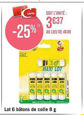 Lot 6 Bâtons De Colle 8 G Uhu