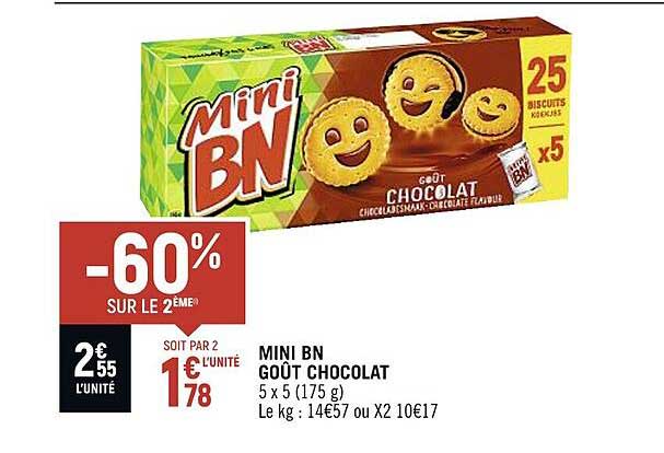 Mini Bn Goût Chocolat