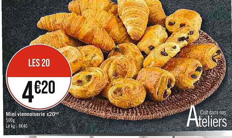 mini viennoiserie x20