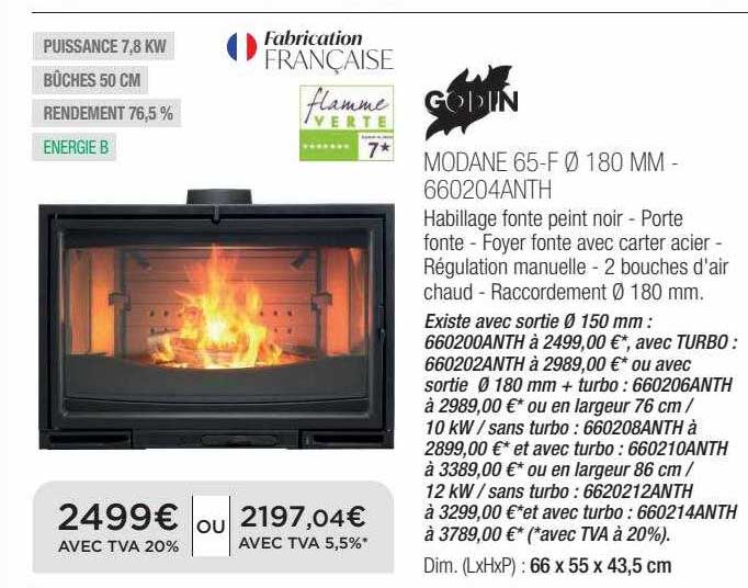 Modane 65-f ø 180 Mm Godin