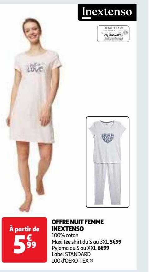 Offre Nuit Femme Inextenso