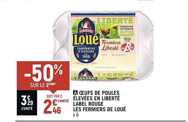 œufs de poules élevées en liberté label rouge les fermiers de loué