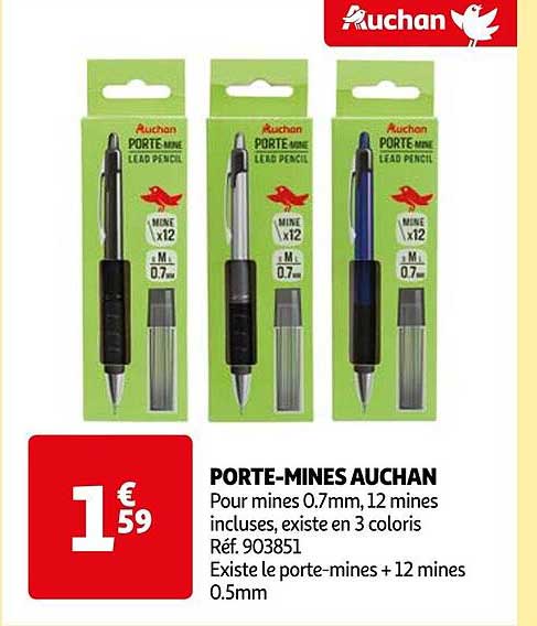 porte-mines auchan