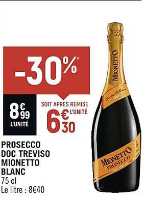 Prosecco Doc Treviso Mionetto Blanc