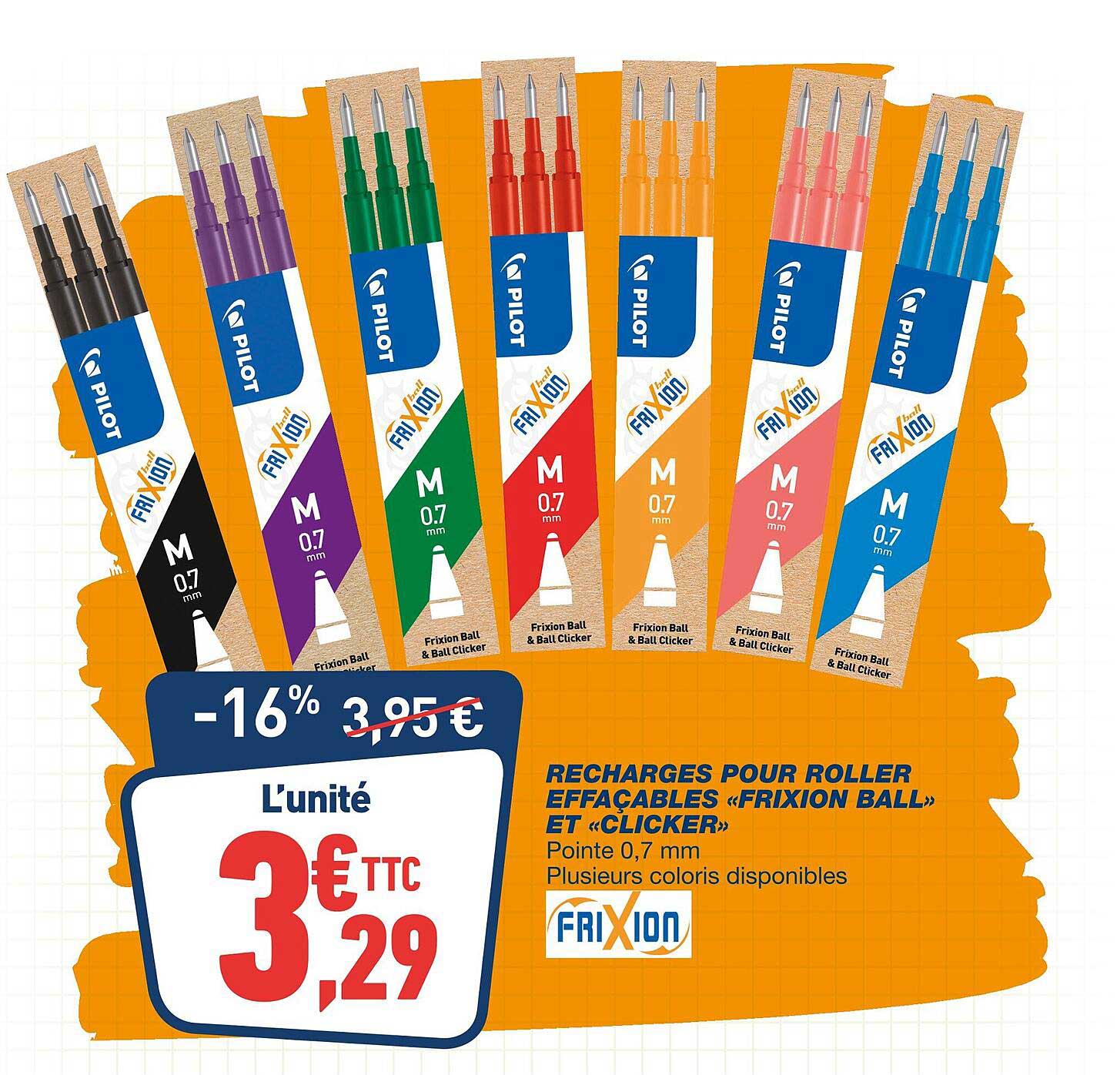 Recharges Pour Roller Effaçables «frixion Ball» Et «clicker»