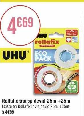 Rollafix Transp Devid 25m + 25m Uhu