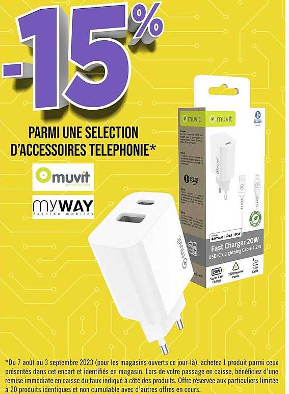 sélection d'accessoires téléphonie muvit