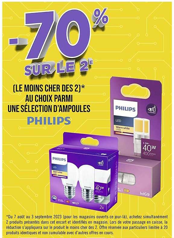 sélection d'ampoules philips