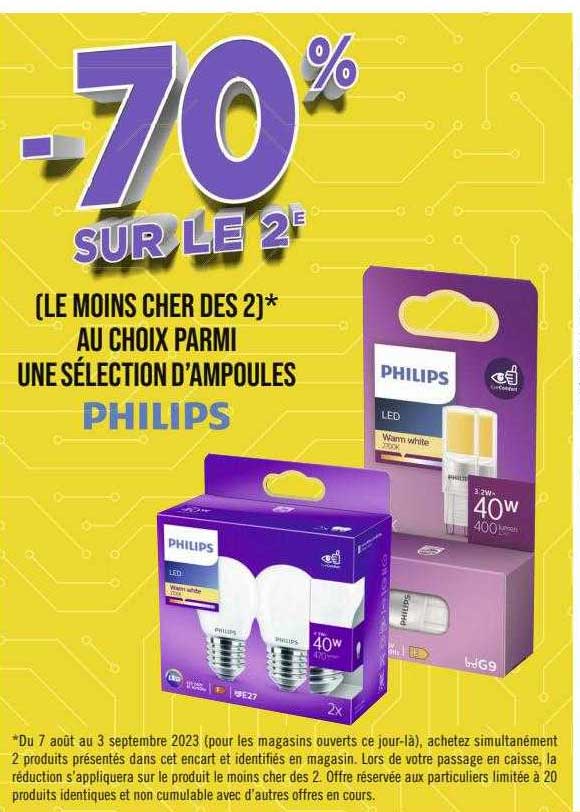 sélection d'ampoules philips