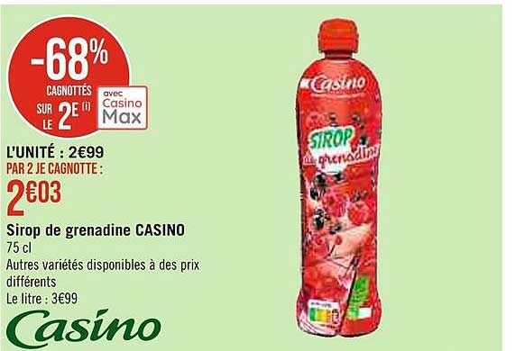 Sirop De Grenadine Casino