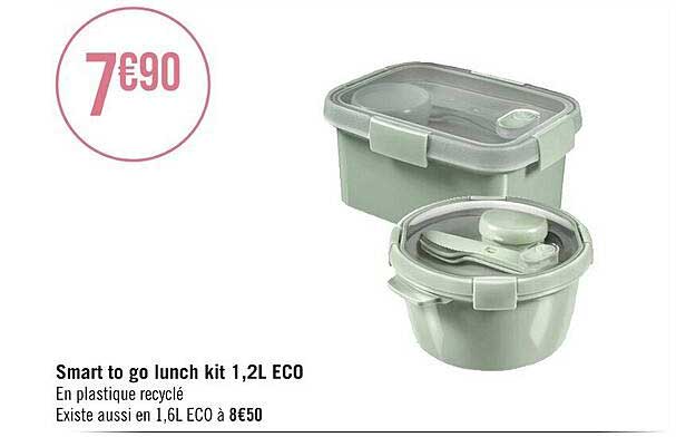 smart to go lunch kit 1,2l éco