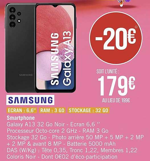 smartphone samsung galaxy A13