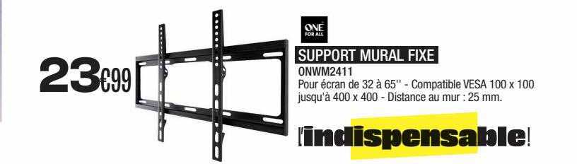 support mural fixe one for all