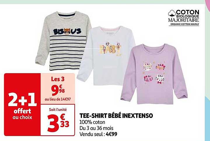 tee-shirt bébé inextenso
