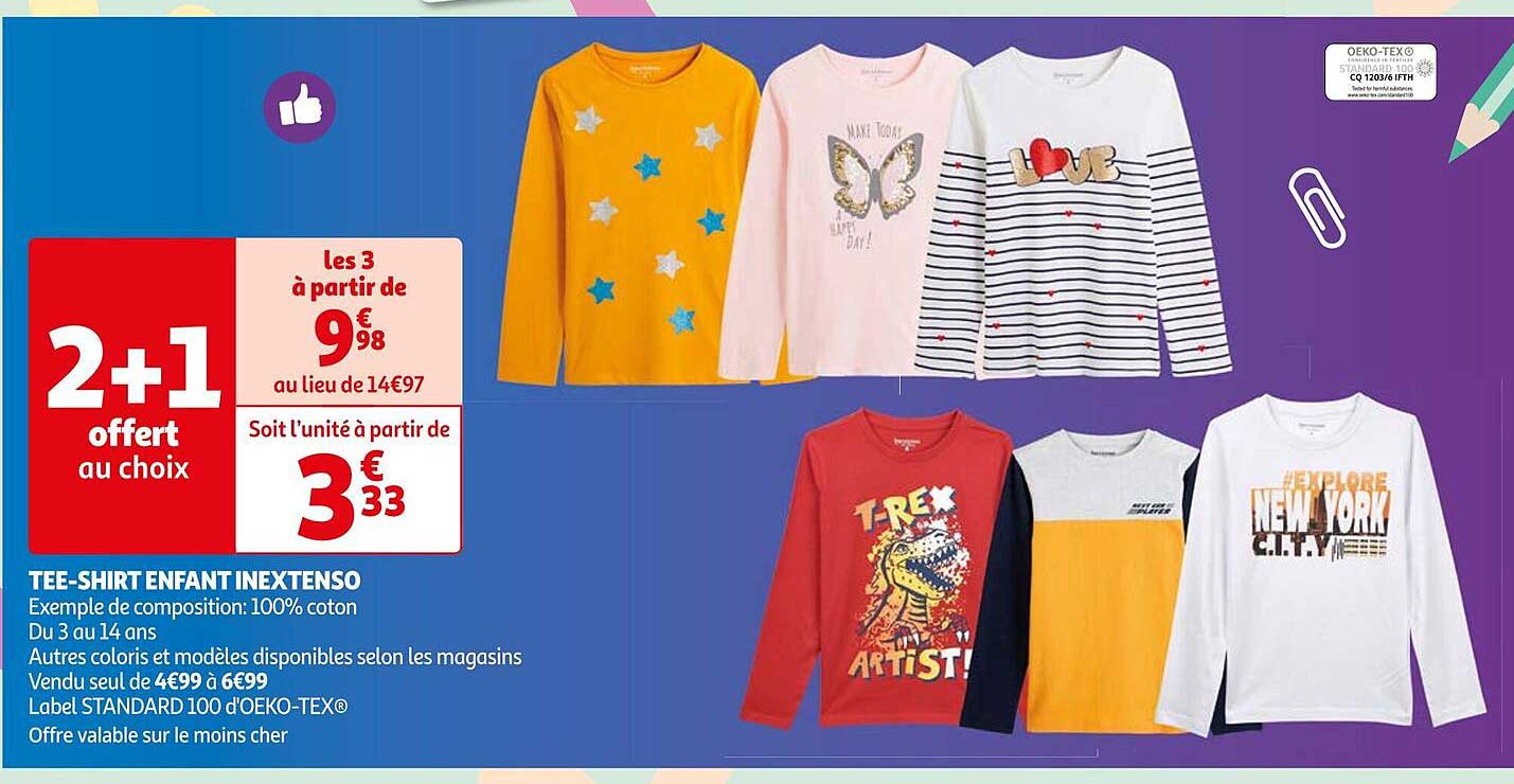 tee-shirt enfant inextenso