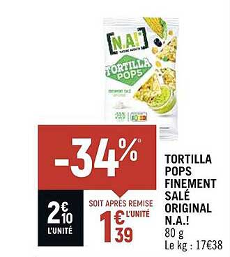 tortilla pops finement salé original n.a.!