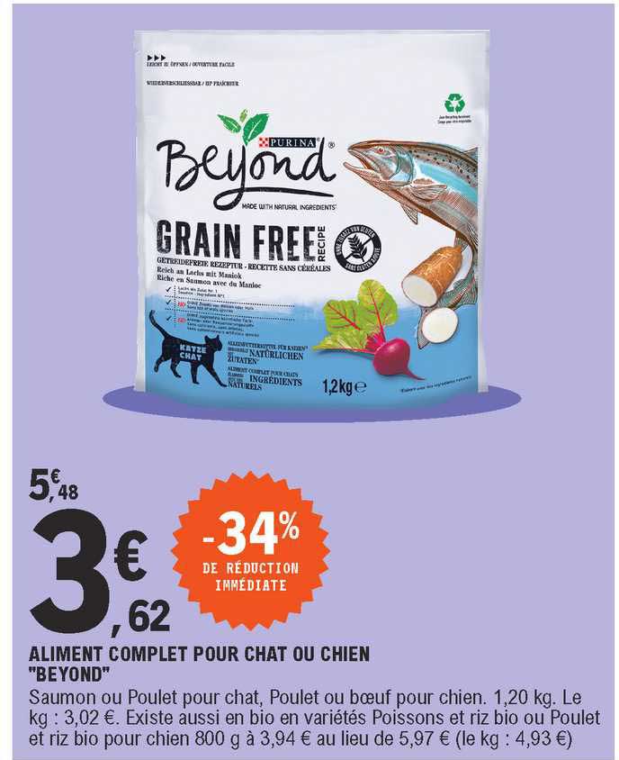 aliment complet pour chat ou chien "beyond"