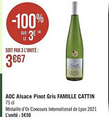 aoc alsace pinot gris famille cattin