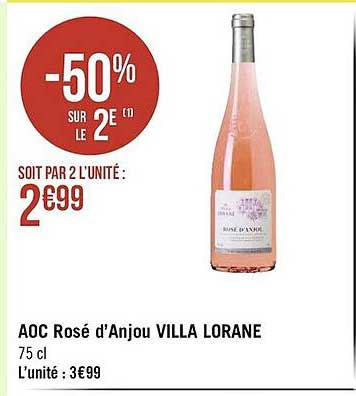 aoc rosé d'anjou villa lorane