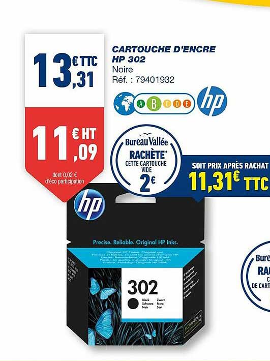 cartouche d'encre hp 302