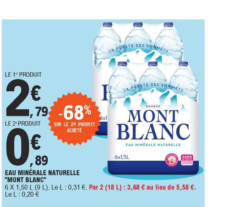 Eau Minérale Naturelle "mont Blanc"
