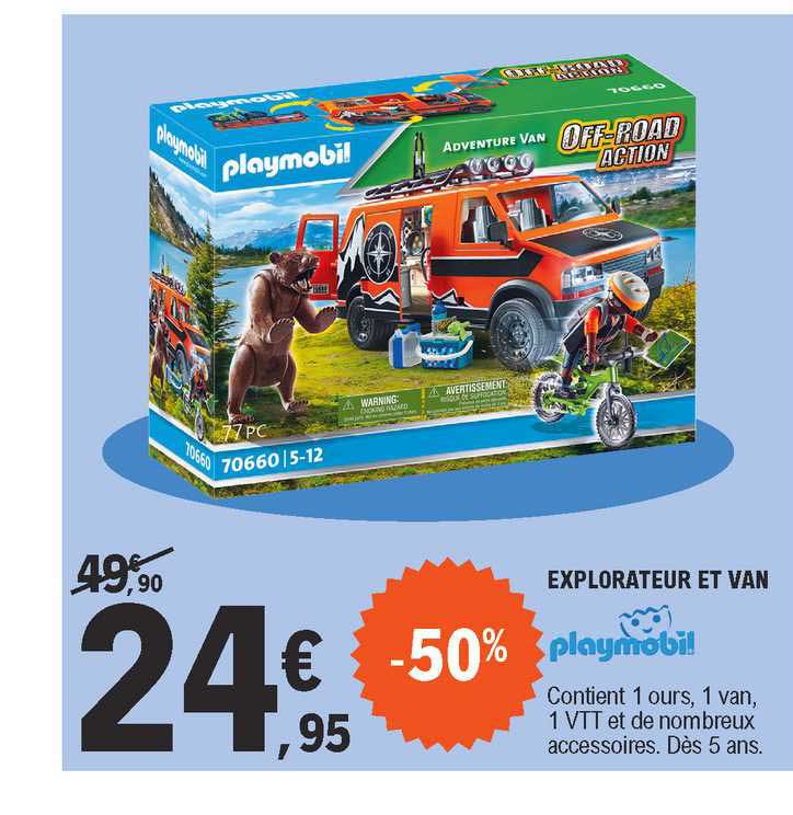 Explorateur Et Van Playmobil