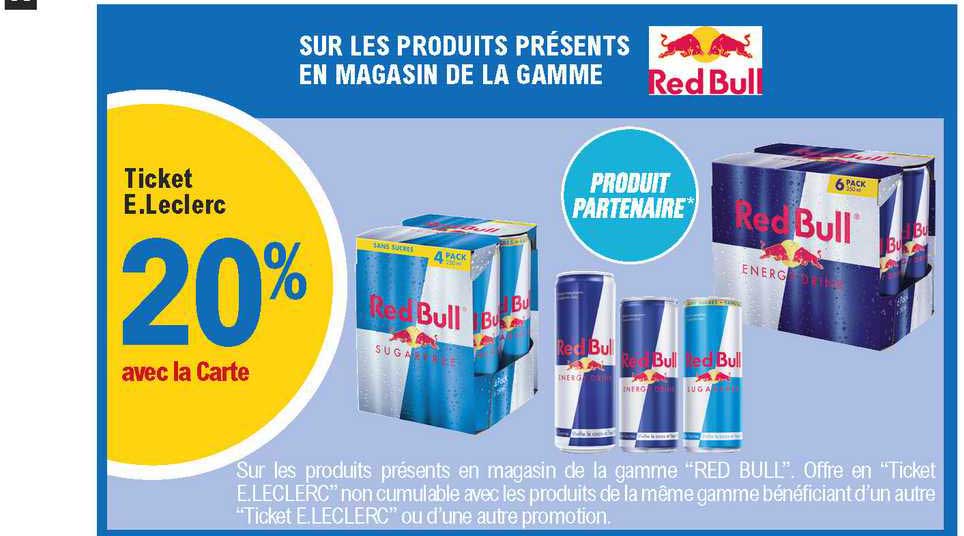la gamme red bull