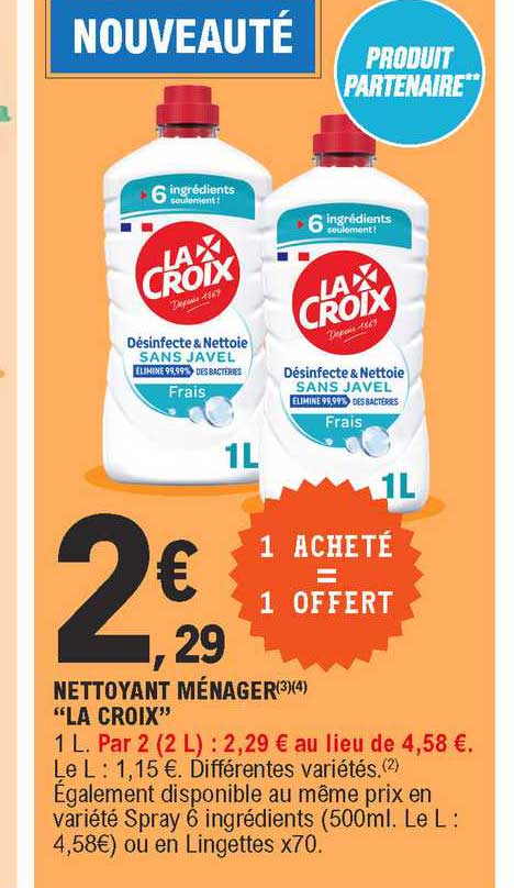 Nettoyant Ménager "la Croix"