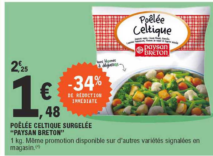 poêlée celtique surgelée "paysan breton"