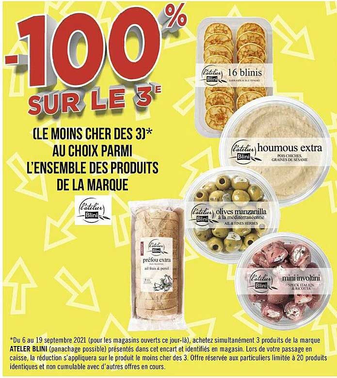 produits de la marque l'atelier blini