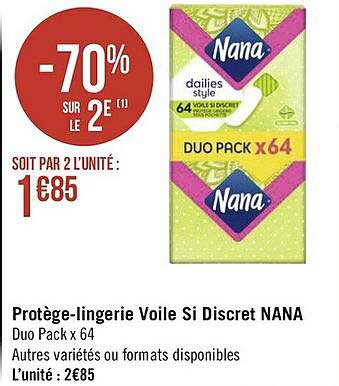 protège-lingerie voile si discret nana
