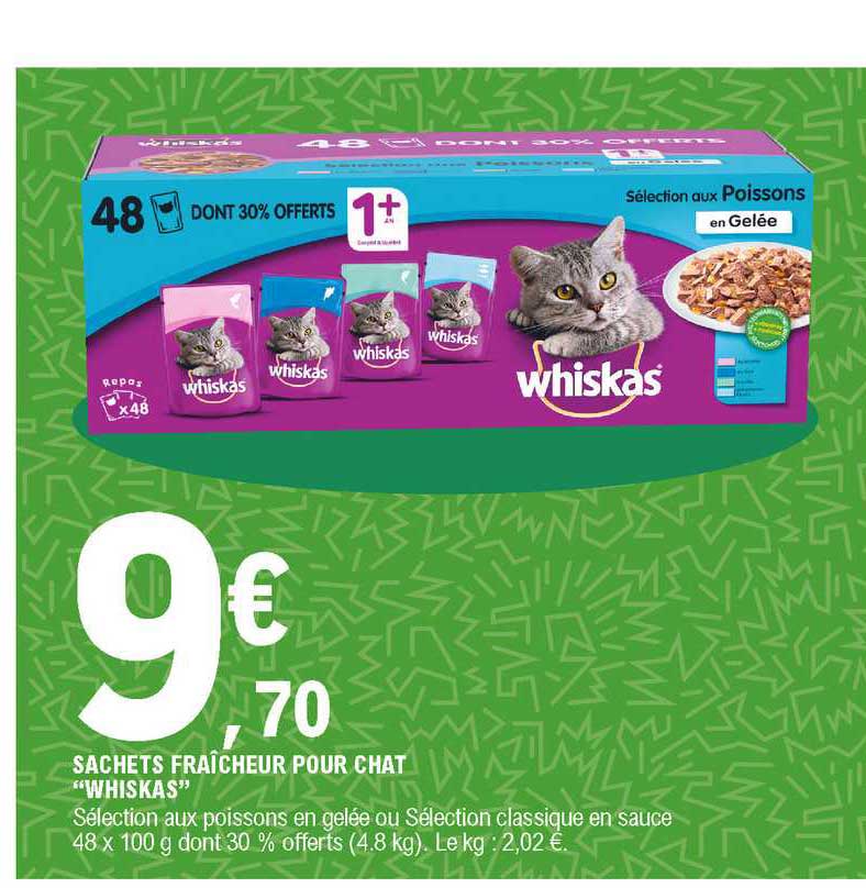 Sachets Fraîcheur Pour Chat "whiskas"