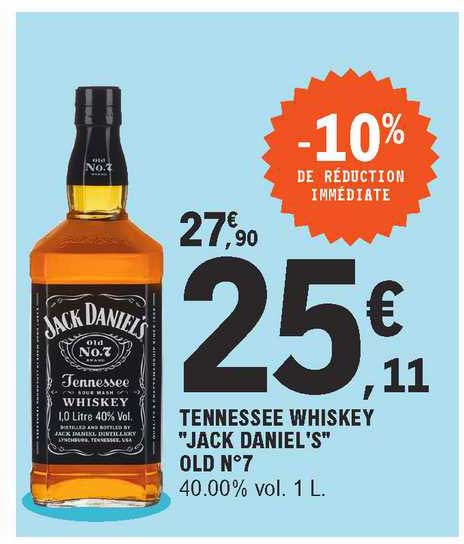 tennessee whiskey "jack daniel's"
