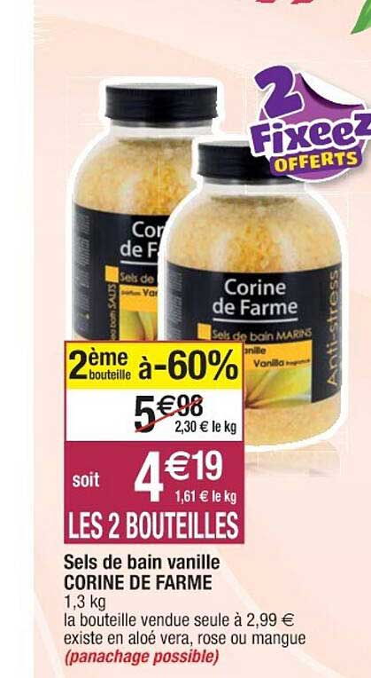 sels de bain vanille corine de farme