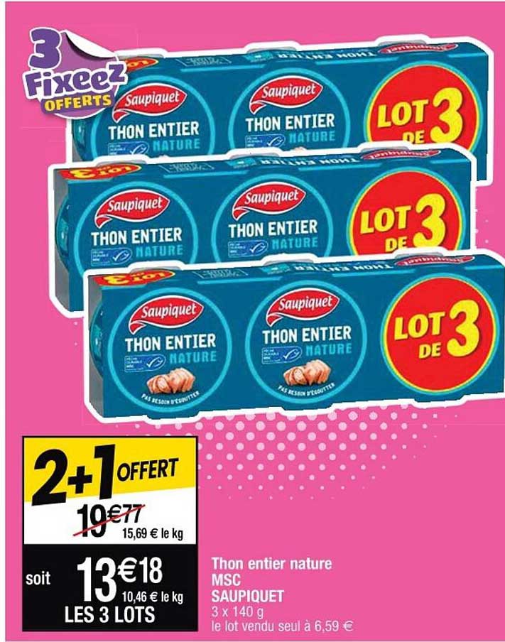 Thon Entier Nature Msc Saupiquet