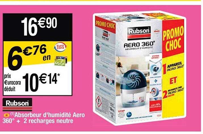 Absorbeur D'humidité Aero 360° + 2 Recharges Neutre