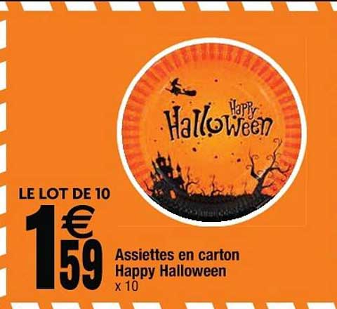 Assiettes En Carton Happy Halloween