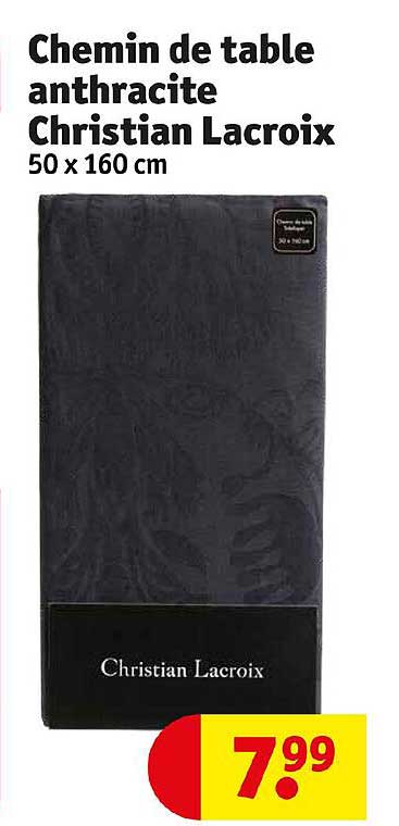 chemin de table anthracite christian lacroix